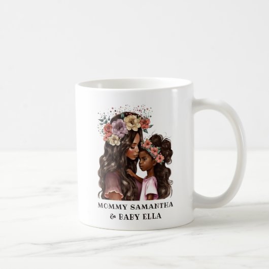 Mug Belle mère et fille noire (2) (Droite)