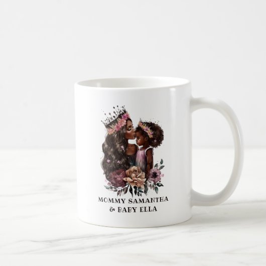 Mug Belle mère et fille noire (3) (Droite)