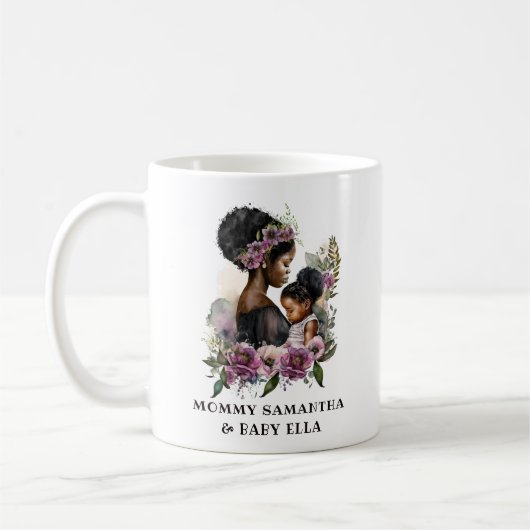 Mug Belle mère et fille noire (6) (Gauche)