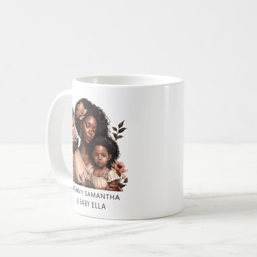 Mug Belle mère et fille noire (9) (Devant gauche)