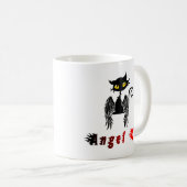 Mug Belle mignonne cool drôle chatte 23. (Devant droit)