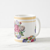 Mug Belle motif sans couture fleurie avec hydrangea p (Devant droit)