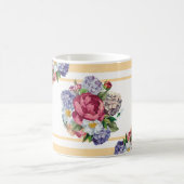 Mug Belle motif sans couture fleurie avec hydrangea p (Centre)