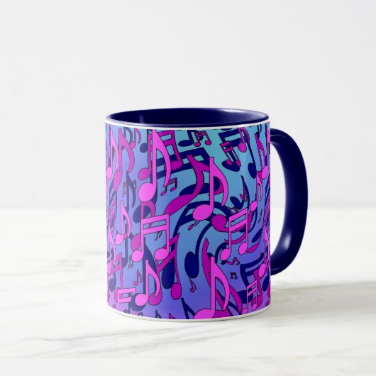 Mug Belle Musique Vive Colorful Design Upbeat (Devant droit)