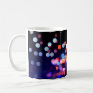 Mug Belle nuit de ville bokeh lumière, abstrait blur d