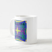 Mug Belle oeuvre Tropicale Hakuna Matata Kanga (Devant gauche)