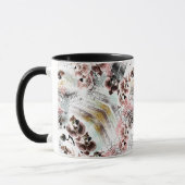 Mug Belle orchidée stylisée (Gauche)