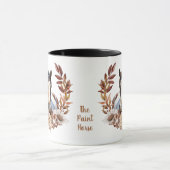 Mug Belle Paint Horse Vent Automne Wreath (Centre)