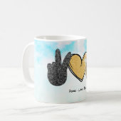 Mug Belle Paix Aimer Les Abeilles (Devant gauche)