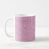 Mug Belle parties scintillant mauve à la mode brillant (Gauche)
