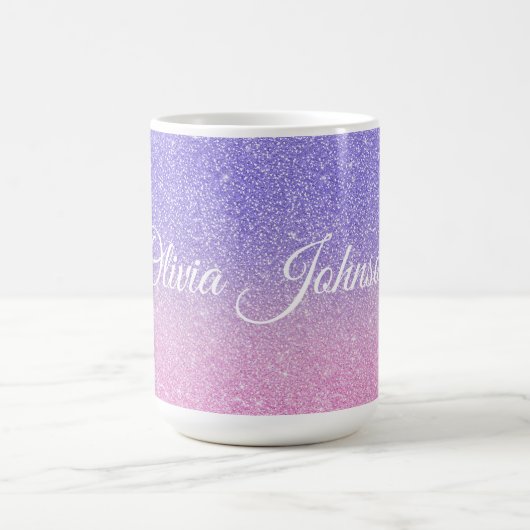 Mug Belle Parties scintillant rose violet Ombre (Centre)