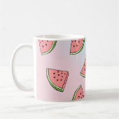 Mug Belle pastèque d'été motif pastel rose & bleu (Gauche)