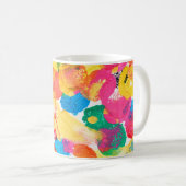 Mug Belle peinture abstraite colorée (Devant droit)