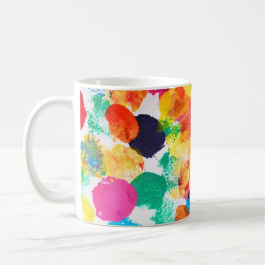 Mug Belle peinture abstraite colorée (Gauche)