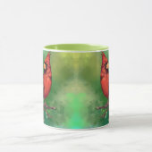 Mug Belle peinture d'oiseaux du Cardinal rouge du Nord (Centre)