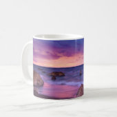 Mug Belle photo côtière du coucher de soleil (Devant gauche)