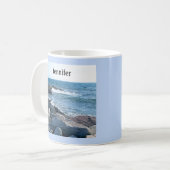 Mug Belle photo de Atlantic Ocean Blue Name (Devant gauche)