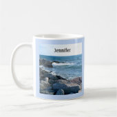 Mug Belle photo de Atlantic Ocean Blue Name (Gauche)