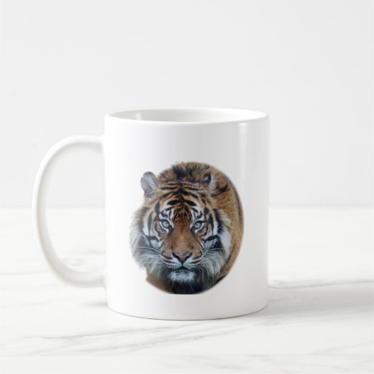 Mug Belle photo du visage du tigre du Bengale (Gauche)