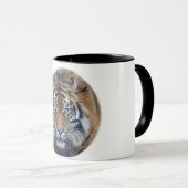 Mug Belle photo du visage du tigre du Bengale (Devant droit)