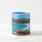 Mug Belle plage australienne et vagues océaniques (Centre)