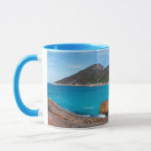 Mug Belle plage australienne et vagues océaniques (Gauche)