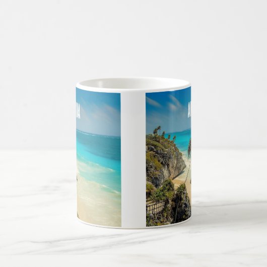 Mug Belle plage de sable Paradis tropical (Centre)