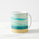 Mug Belle plage tropicale et paysage de mer Voyage  (Devant droit)