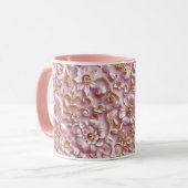 Mug Belle plante rose poussiéreuse (Devant gauche)