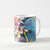 Mug Belle plumeria hawaïenne (Devant droit)