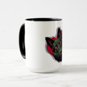 Mug Belle PopArt berger allemand noir (Devant gauche)