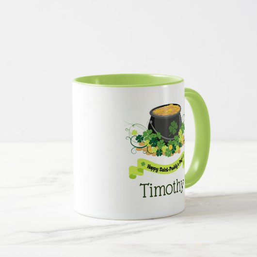 Mug Belle Pot d'or Saint Paddy's Day (Devant droit)
