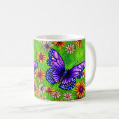 Mug Belle prairie à papillon pourpre (Devant droit)