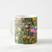 Mug belle prairie colorée de fleurs sauvages (Devant gauche)