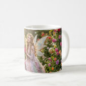 Mug Belle princesse fée dans un jardin de roses (Devant droit)
