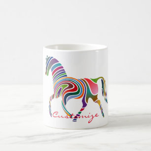 Mug Belle Rainbow Color Horse Thunder_Cove