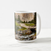 Mug Belle Randonnée Trail River, Trees & Mountains (Devant droit)