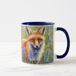 Mug Belle Renard dans la prairie Bluebell