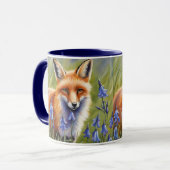 Mug Belle Renard dans la prairie Bluebell (Devant gauche)