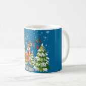 Mug Belle renne dans la neige (Devant droit)