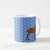 Mug Belle renne de Noël avec nez rouge (Devant droit)