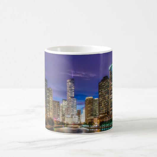 Mug Belle rivière Chicago à Sunset, Illinois (Centre)