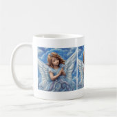 Mug belle robe Angel bleu et ailes (Gauche)