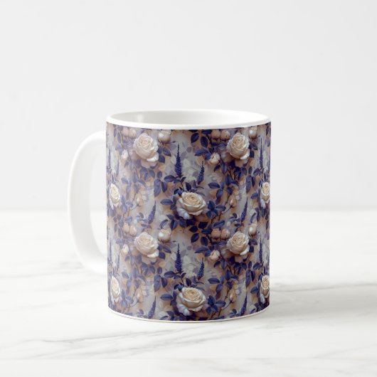 Mug Belle Romantique Printemps Purple Girly Lavender (Devant gauche)