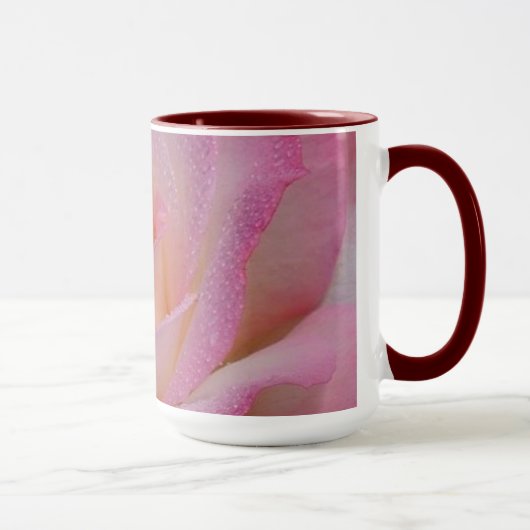 Mug belle rose rose (Droite)
