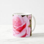 Mug belle rose rose fleur aux coeurs doux (Devant droit)