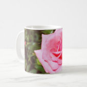 Mug belle rose rose fleur aux coeurs doux (Devant gauche)