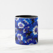 Mug Belle Royal Blue Cineraria Fleurs (Centre)