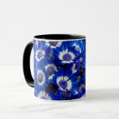 Mug Belle Royal Blue Cineraria Fleurs (Devant gauche)