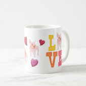 Mug Belle Saint-Valentin Anglais Bulldog Lover Cadeau (Devant droit)